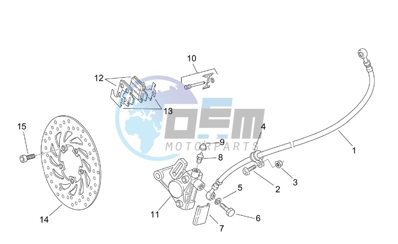 Front brake caliper