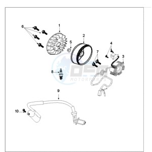 TWEET 50 PMX drawing IGNITION PART