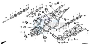 TRX500FED TRX500FE Europe Direct - (ED) drawing FRAME BODY