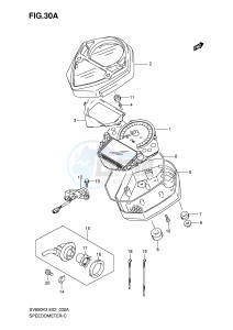 SV650 (E2) drawing SPEEDOMETER (SV650SK5 SK6 SK7 SUK5 SUK6 SUK7)