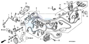 CBR125RW9 UK - (E / WH) drawing WIRE HARNESS (CBR125RW7/RW9/RWA)