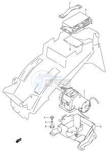 GSF1200 (E2) Bandit drawing HYDRAULIC UNIT (GSF1200SAV SAW SAX SAY)