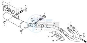 TRX400XD TRX400XD Australia - (U) drawing EXHAUST MUFFLER