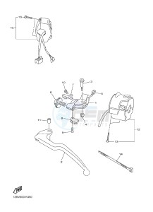 YZF-R6 R6 600 (1JSU 1JSV) drawing HANDLE SWITCH & LEVER