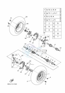 YFM450FWB KODIAK 450 (BJ5T) drawing FRONT WHEEL