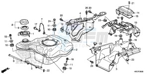 TRX420FA2G TRX420F Europe Direct - (ED) drawing FUEL TANK