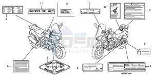 CBF600N9 Europe Direct - (ED / 25K) drawing CAUTION LABEL