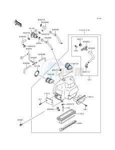 ZG 1000 A [CONCOURS] (A10-A14) [CONCOURS] drawing AIR CLEANER