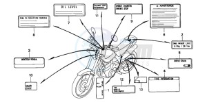 FX650 drawing CAUTION LABEL