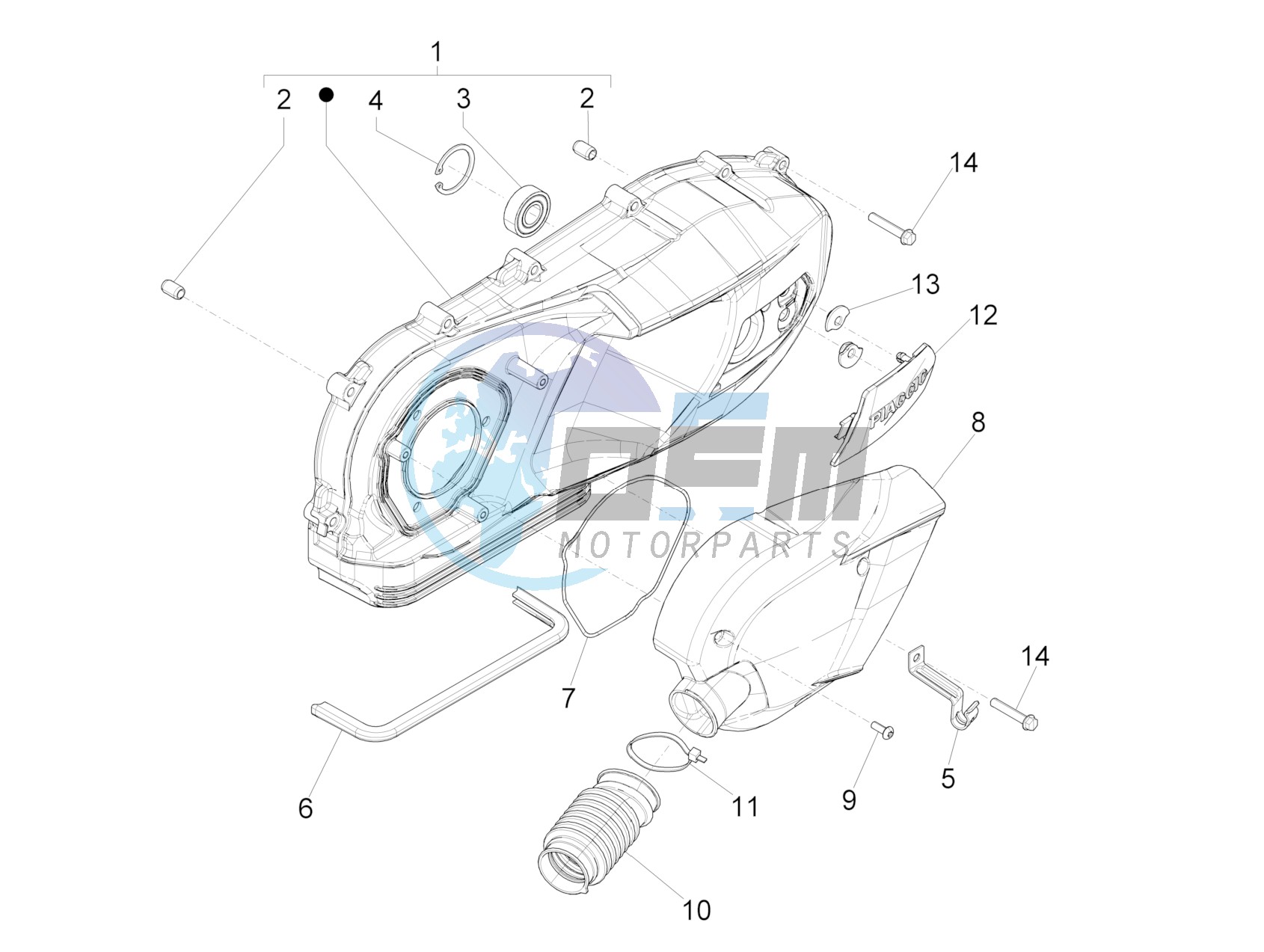 Crankcase cover - Crankcase cooling