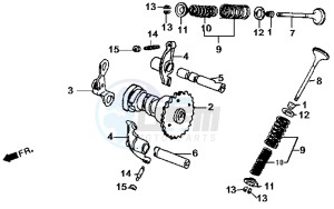 SUPER DUKE 125 drawing VALVES