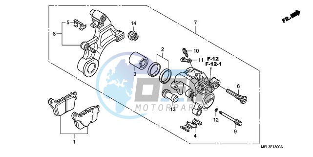 REAR BRAKE CALIPER