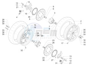 MP3 300 LT Sport ABS drawing Front wheel