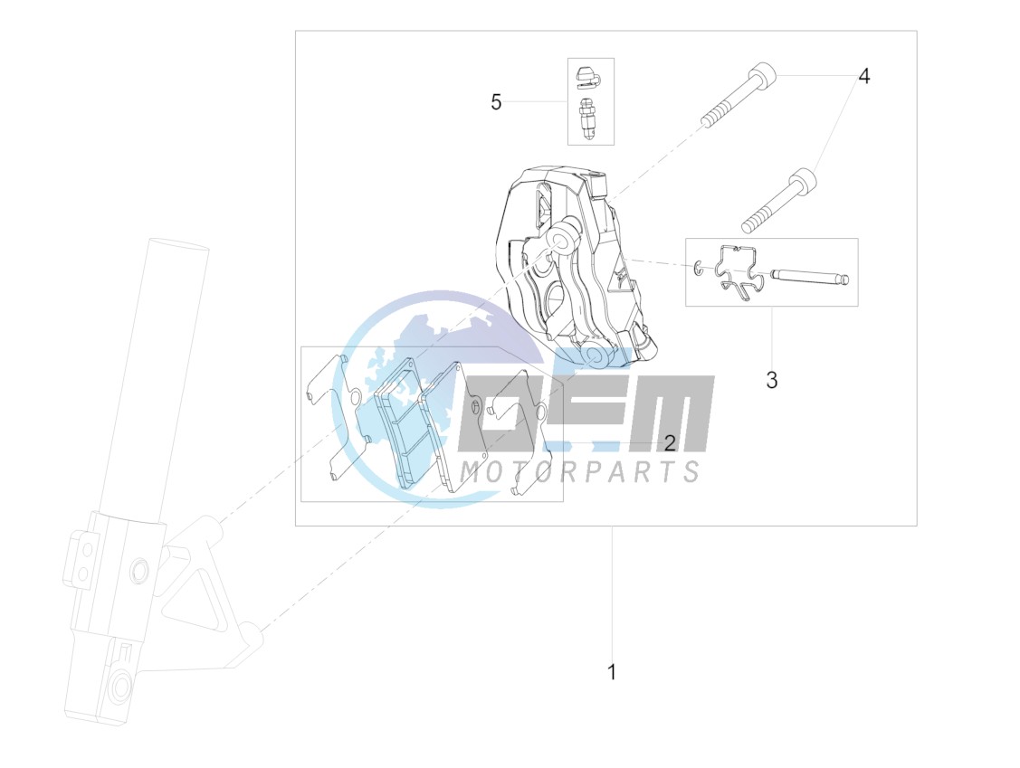 Front brake caliper