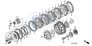 XL700VA9 France - (F / ABS CMF) drawing CLUTCH