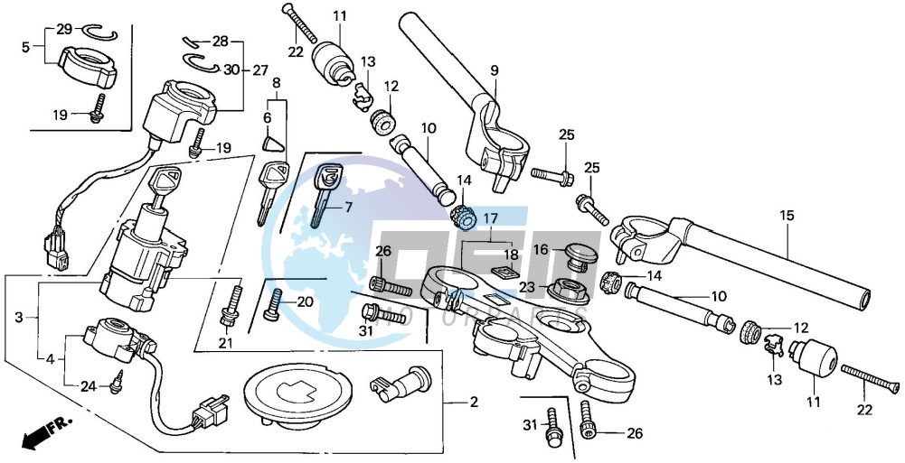 HANDLE PIPE/TOP BRIDGE