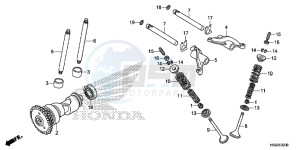 TRX250TEG TRX250T Europe Direct - (ED) drawing CAMSHAFT/VALVE