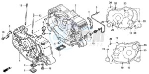 TRX350FM FOURTRAX drawing CRANKCASE