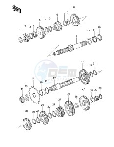 KZ 200 A (A1-A2) drawing TRANSMISSION