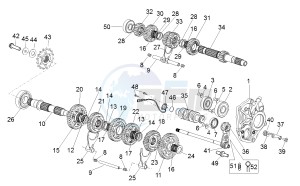 RSV 4 1000 APRC R drawing Gear box