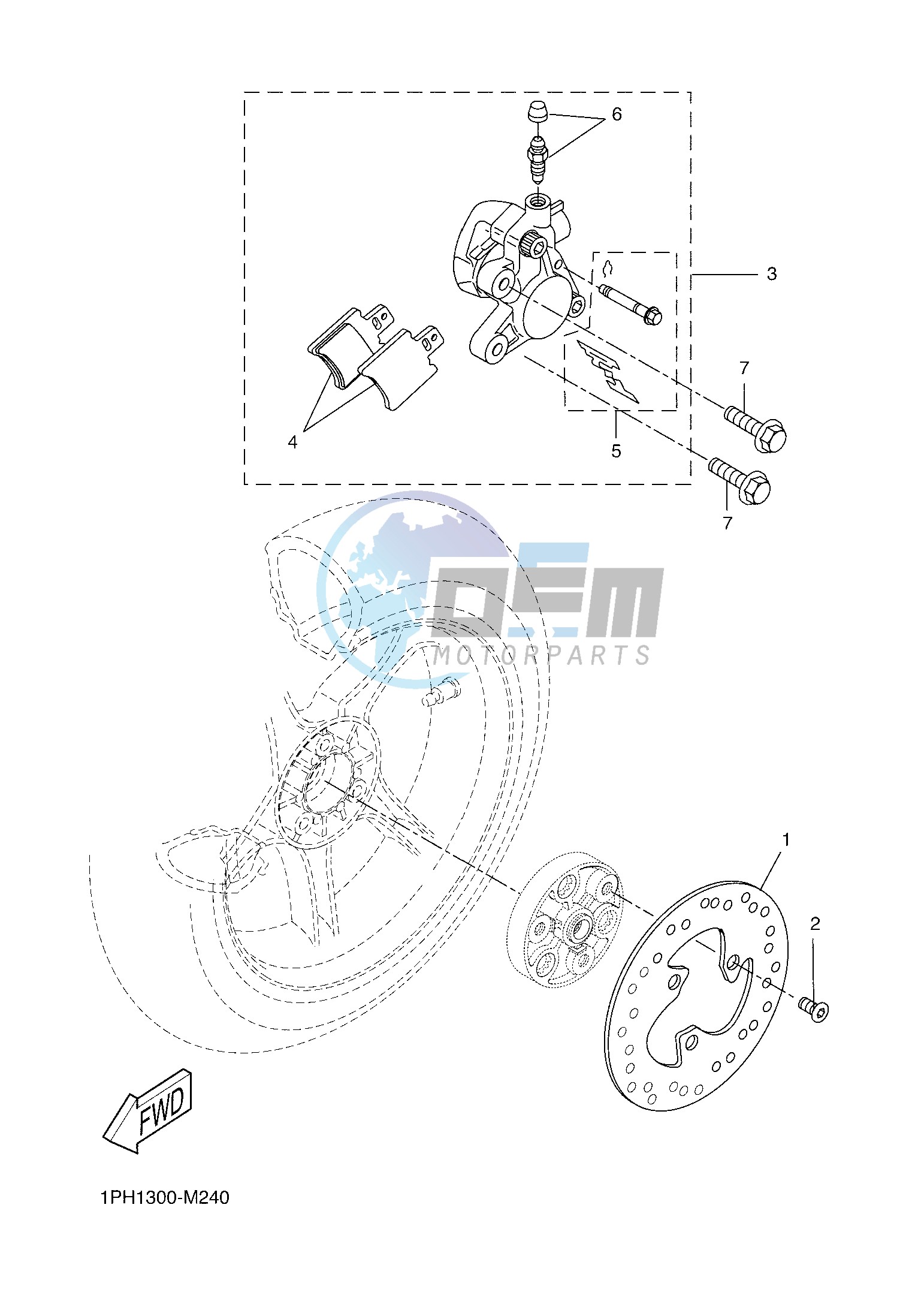 REAR BRAKE CALIPER