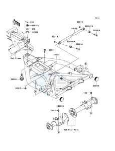 MULE_610_4X4 KAF400A9F EU drawing Swingarm