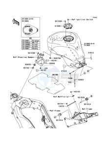 NINJA ZX-10R ZX1000E9F FR GB XX (EU ME A(FRICA) drawing Fuel Tank