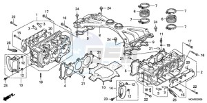 GL18009 Australia - (U / AB NAV) drawing CYLINDER HEAD