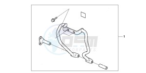 VT125C drawing RADIATOR GUARD