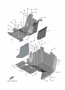 YXF850ES YXF85WPSK (BG4K) drawing STAND & FOOTREST 2