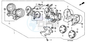 CB13009 BR / CO MME - (BR / CO MME) drawing METER (CB1300/CB1300A)