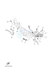 TT-R125 TT-R125LW (2CP2) drawing HANDLE SWITCH & LEVER