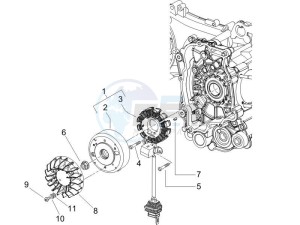 Liberty 125 4t ptt (I) Italy drawing Flywheel magneto