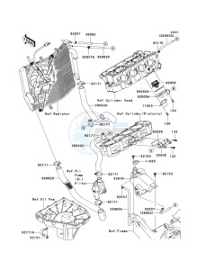 ZX 600 N [NINJA ZX-6RR] (6F) N6F drawing WATER PIPE