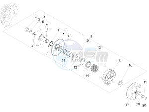 PRIMAVERA 125 4T 3V IGET ABS E4 (EMEA) drawing Driven pulley