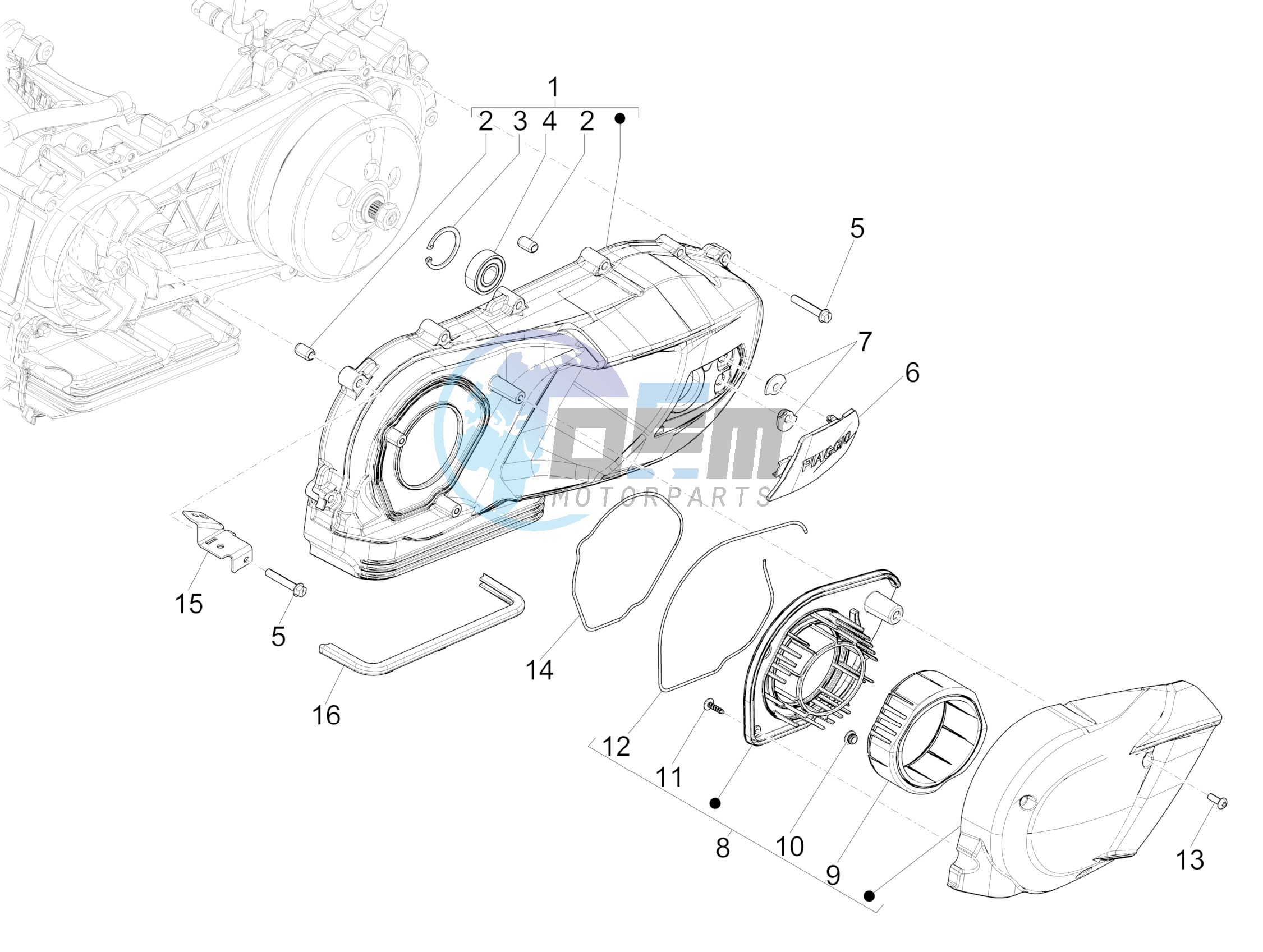 Crankcase cover - Crankcase cooling