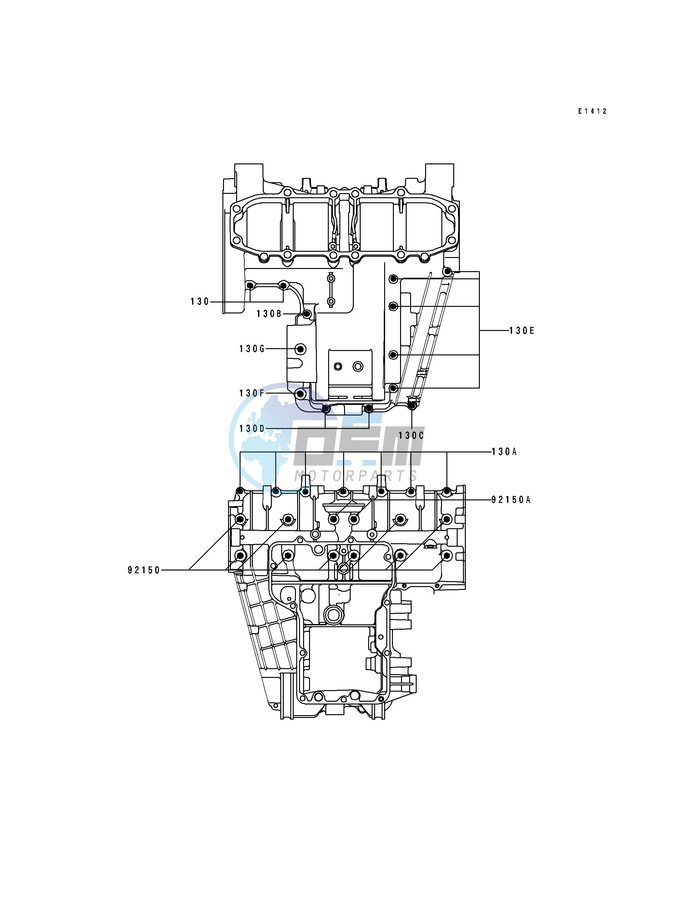 CRANKCASE BOLT PATTERN