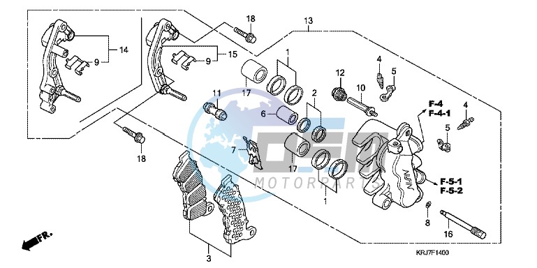 FRONT BRAKE CALIPER