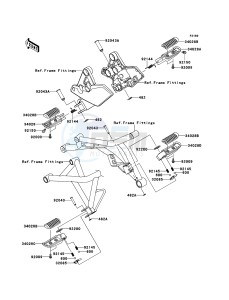 VERSYS_1000 KLZ1000ACF FR GB XX (EU ME A(FRICA) drawing Footrests