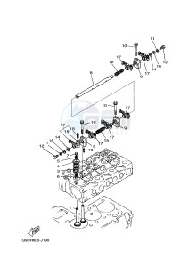 EDL13000STE 1647 (Q9CH) drawing CAMSHAFT & VALVE