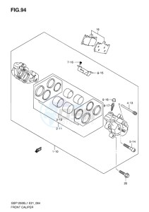 GSF-1250S ABS BANDIT EU drawing FRONT CALIPER