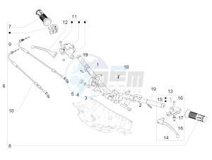 SPRINT 150 4T 3V IE ABS E3 (NAFTA) drawing Handlebars - Master cil.