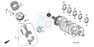 CB600F9 UK - (E / MKH) drawing CRANKSHAFT/PISTON