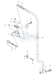 RM80 (E3-E28) drawing FRONT MASTER CYLINDER