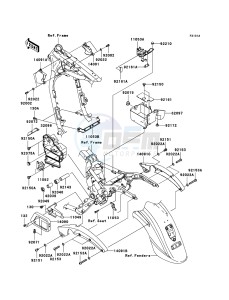 VN1600_CLASSIC VN1600-A3H GB XX (EU ME A(FRICA) drawing Frame Fittings