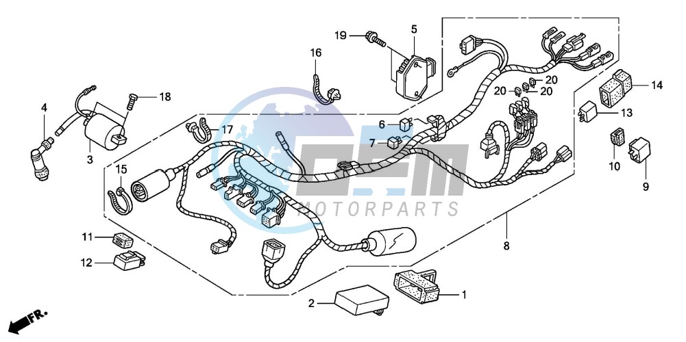 WIRE HARNESS (CBR125R/RS/RW5/RW6/RW8)