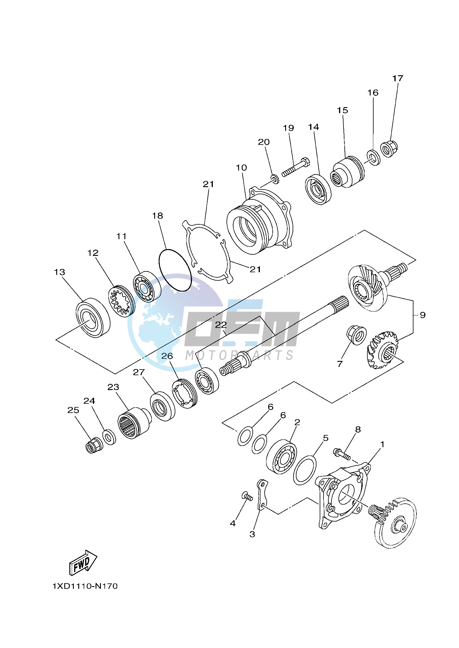 MIDDLE DRIVE GEAR