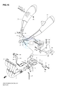 GSX-R1000 (E3-E28) drawing MUFFLER