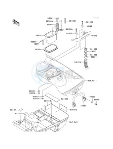 JT 1200 D [STX-12F] (D1-D1) D1 drawing HULL REAR FITTINGS