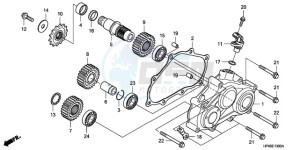 TRX700XX9 Australia - (U) drawing REDUCTION GEAR